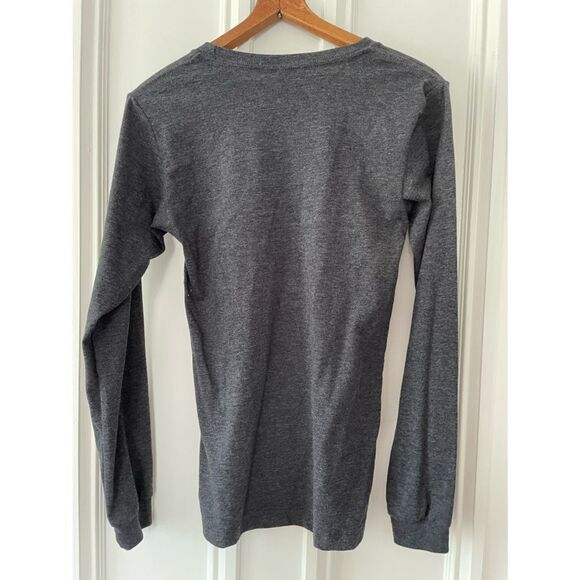 Grey and green long sleeve thankful graphic top XS - Picture 2 of 3